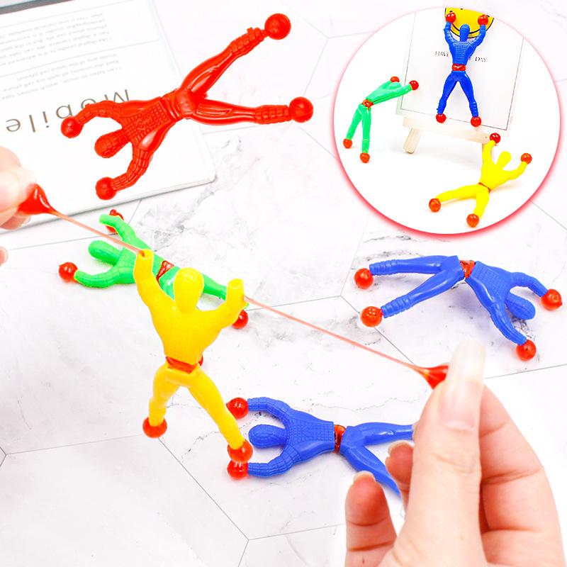 20Pcs Novelty Sticky Wall Climbing Climber Men Kids Boy Birthday Party Favors Supplies Pinata Fillers Treat Bag Goody3 Bag Gifts