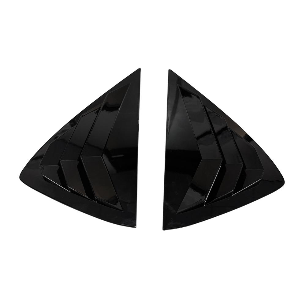 For Opel Corsa ABS Plastic Rear Window Quarter Louver Cover Side Vent Trim Car Adhesive Accessories