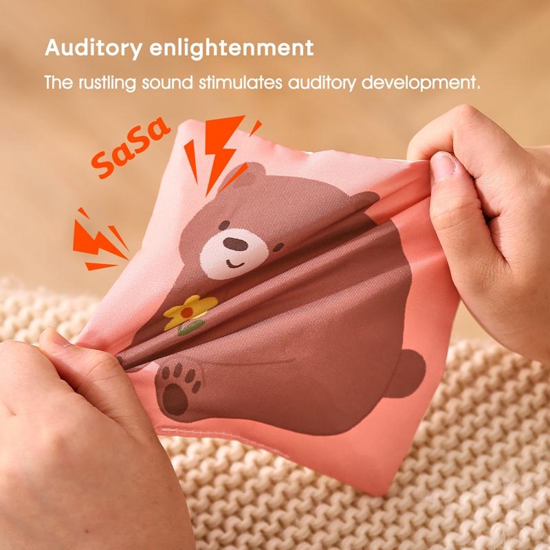 Montessori Cloths Toys Magic Cotton Animal Tissue Box Kids Finger Exercise Cloth Busy Box Toys Baby Educational Activity Sensory