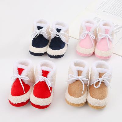 Детская теплая обувь. Мягкие и удобные зимние ботинки на шнуровке. Детская обувь.