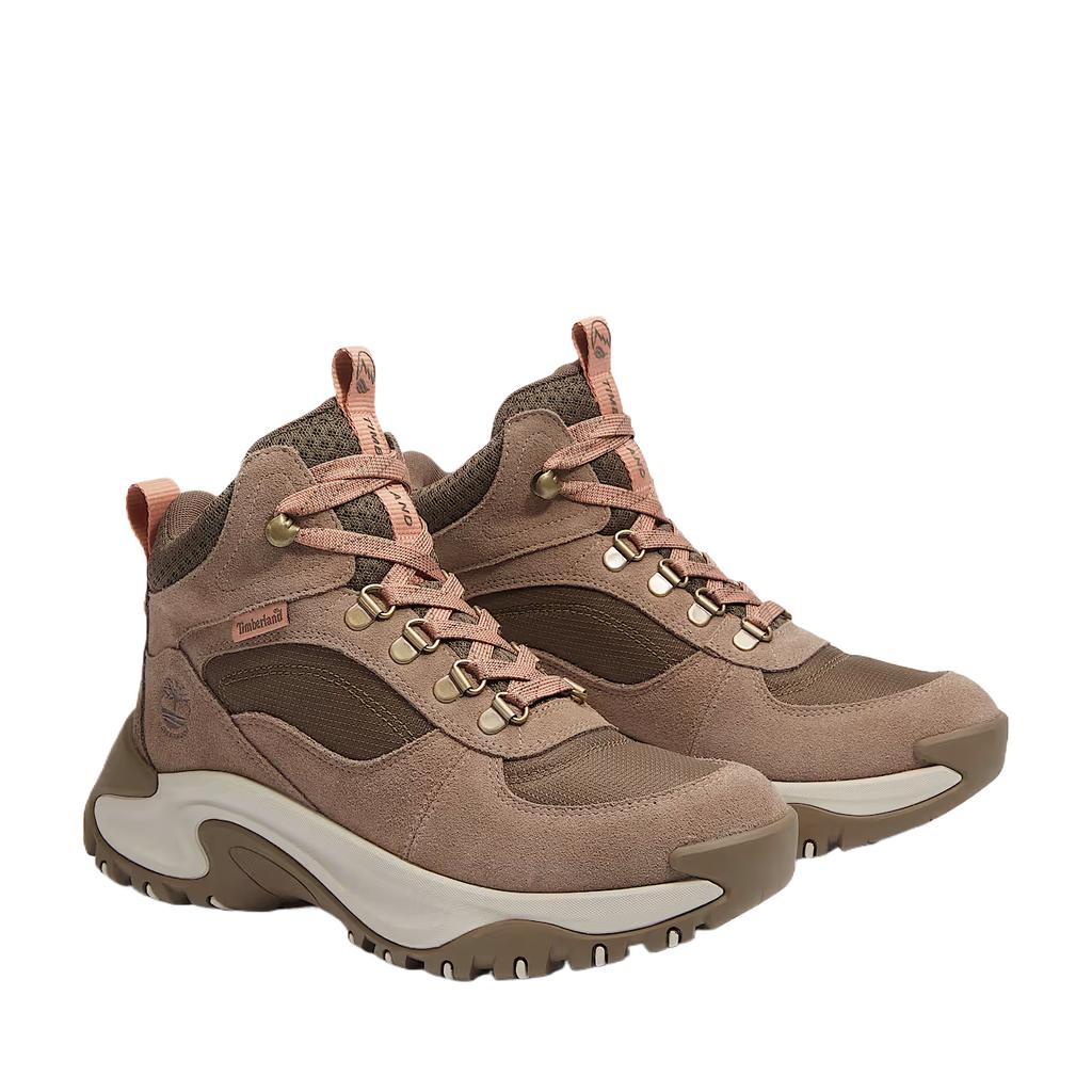 Timberland Maddsen Ткань Кожаный Пик Удобные Классические Простые Ретро Прочные Водонепроницаемые Высокие Ботинки для Хайкинга Женские Ботинки для Хайкинга Коричневый TB0A41Q8ET5