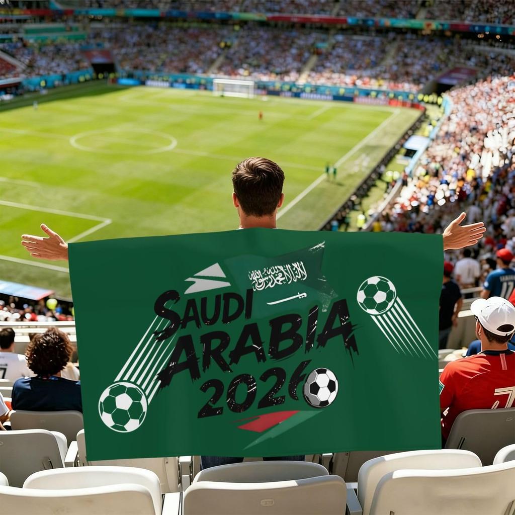 Южная Африка 2026 Фан-накидка для футбольных болельщиков Легкая портативная флаг-шарф болельщика Стадионный аксессуар для мероприятий Чемпионата мира и спортивных собраний