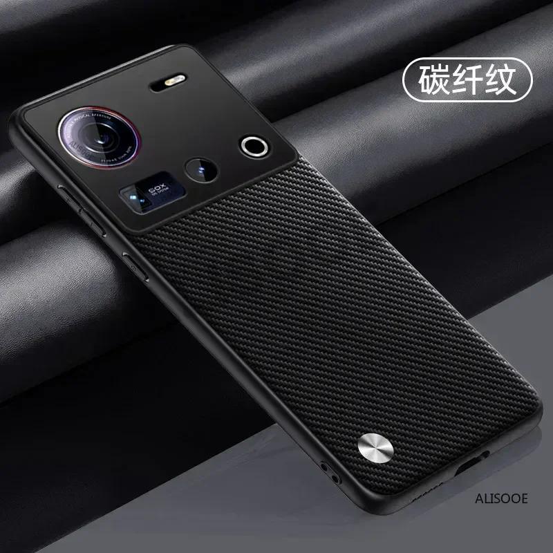 Для чехла Nubia Z70 Ultra Роскошная защита из искусственной кожи Задняя крышка для Nubia Z70 Ultra Противоударная Capa Funda