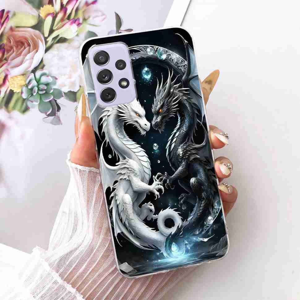 For Samsung A72 Case SM-A725F Fundas Soft Silicone Luxury Painted Cover Cases For Samsung Galaxy A72 Casing Bumper