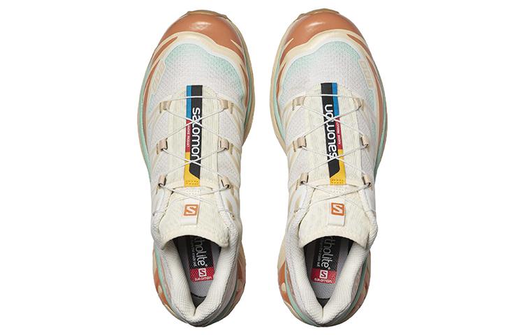 Men's Sneakers SALOMON XT 6 PU, Textile, TPU Low top Running Shoes Unisex Vanilla