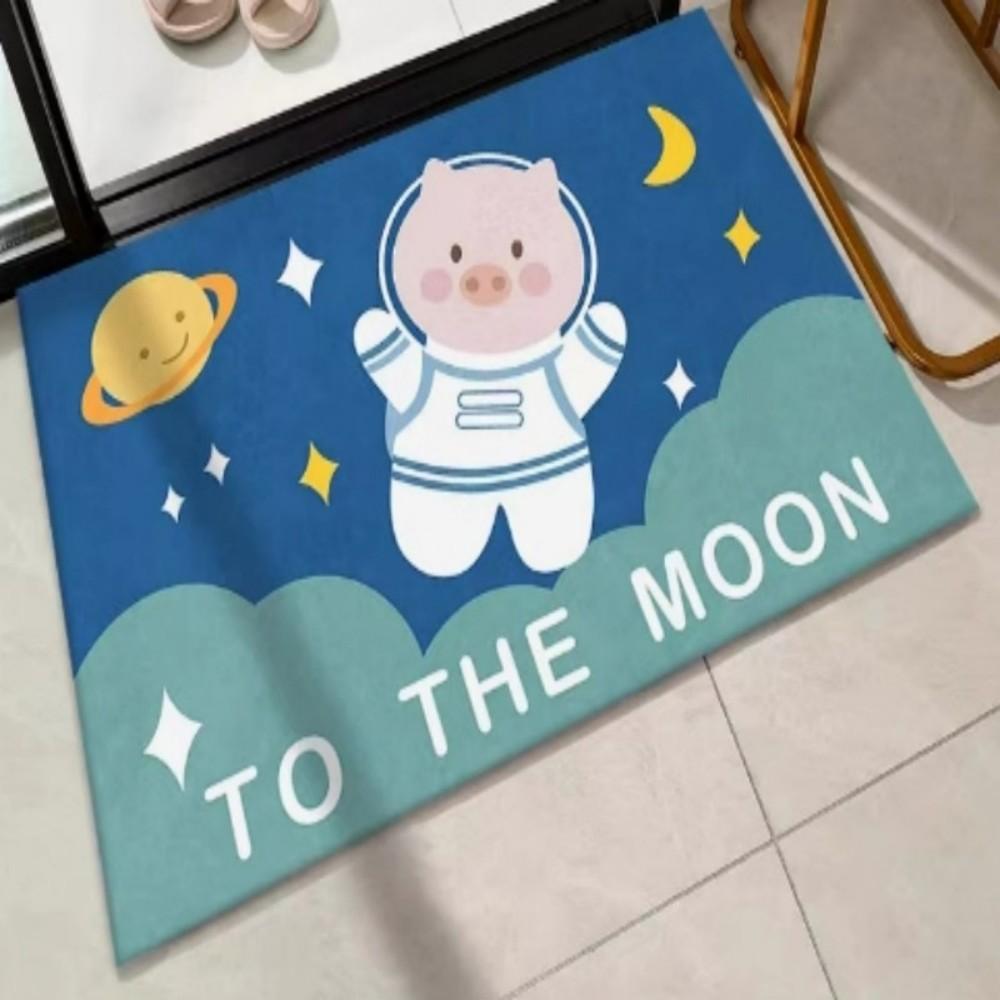 VIKAMA Cartoon Duck Carpet Living Room Entrance Hall Bathroom Non Slip Easy To Clean Cute Home Decor Rug