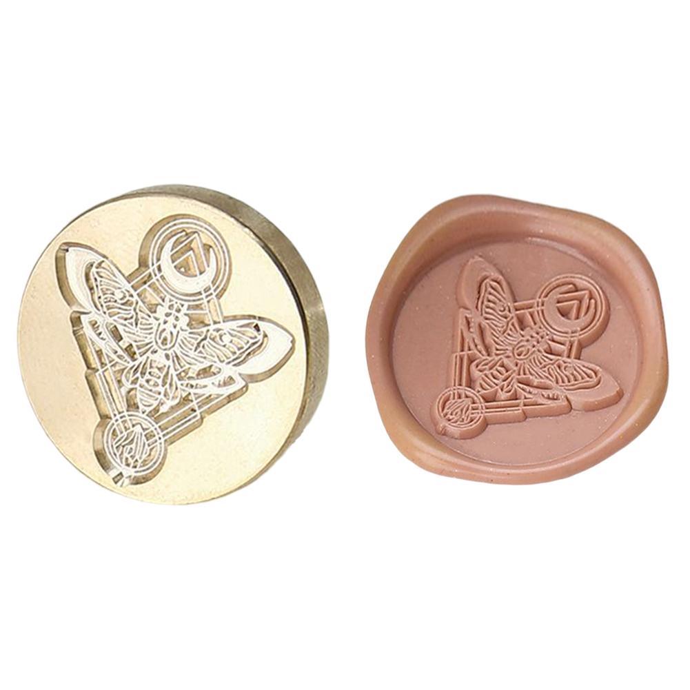 Uk* Серия Star Moon Штамп Голова Пригласительный Конверт Эмаль Восковая Голова для Свадьбы