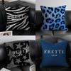 Top Luxury Brands Chopard-C Cool Pillow Case Anti-dustmite Pillowcase Invisible Zipper Silky Short Plush Sofa Cushion Cover