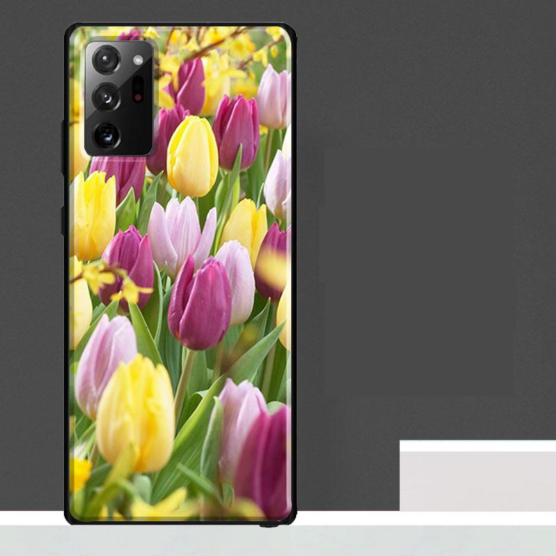 Tulip Flower Colorful Case For Samsung Galaxy S25 Ultra S21 S22 S23 S24 Ultra S9 S10 S20 Plus S25 FE Phone Cover