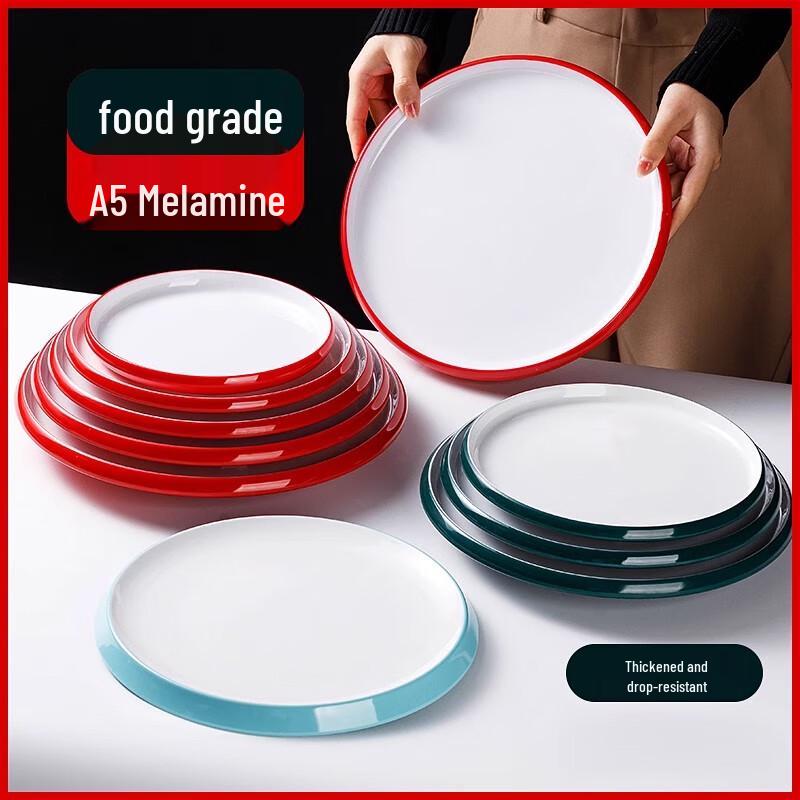Nordic Melamine Round Dinner Plate