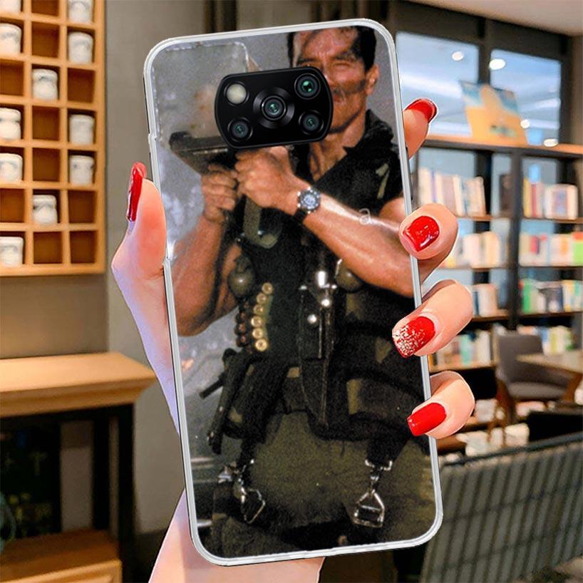 Arnold Schwarzenegger Terminator Cover Phone Case For Xiaomi Poco F7 Ultra X7 X6 X5 Pro M7 Redmi 15C 15 13C 13 12C 12 10C 10 9A