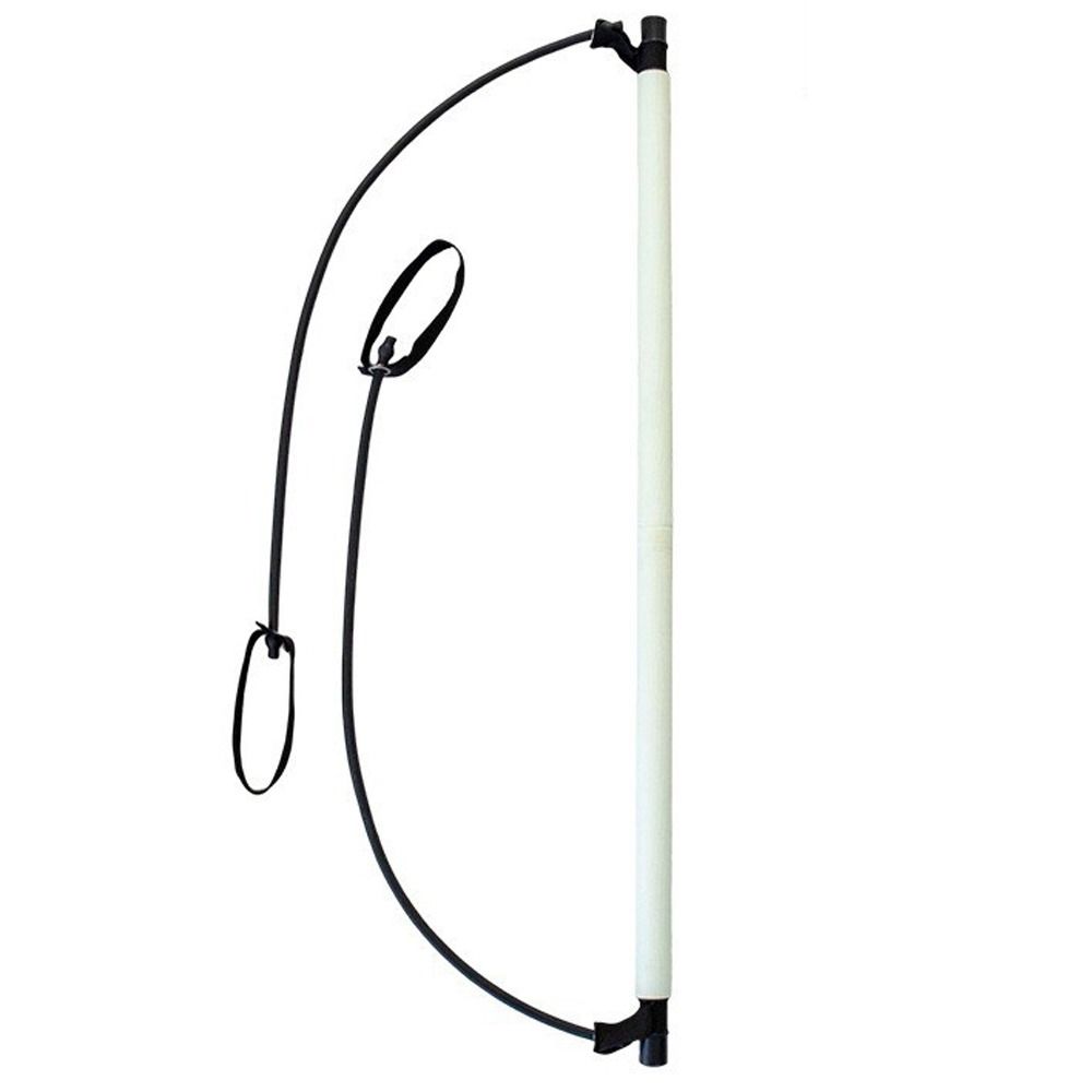 С Ab Roller Pilates Bar Kit Stretching Yoga Resistance Bands Foot Loop Pilates Sticks Exercise