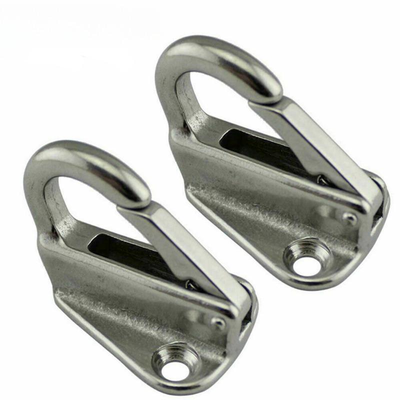316 Stainless Steel Spring Snap Fending Hook Fender Boat Hardware Marine Boat Spring Locked Fender Hooks