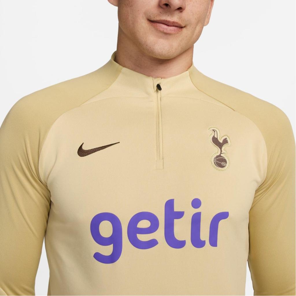 Nike Футболка мужская с длинным рукавом Tottenham Hotspur Strike Third Letter Print Spliced Knit Training Team-Gold DZ0846-784