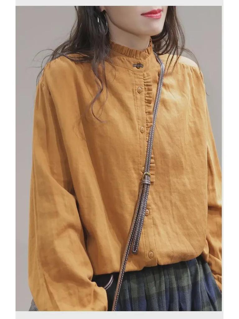 Women's Summer Lace Blouses – Elegant, Loose-Fit, Long-Sleeve Tops In Plus Sizes