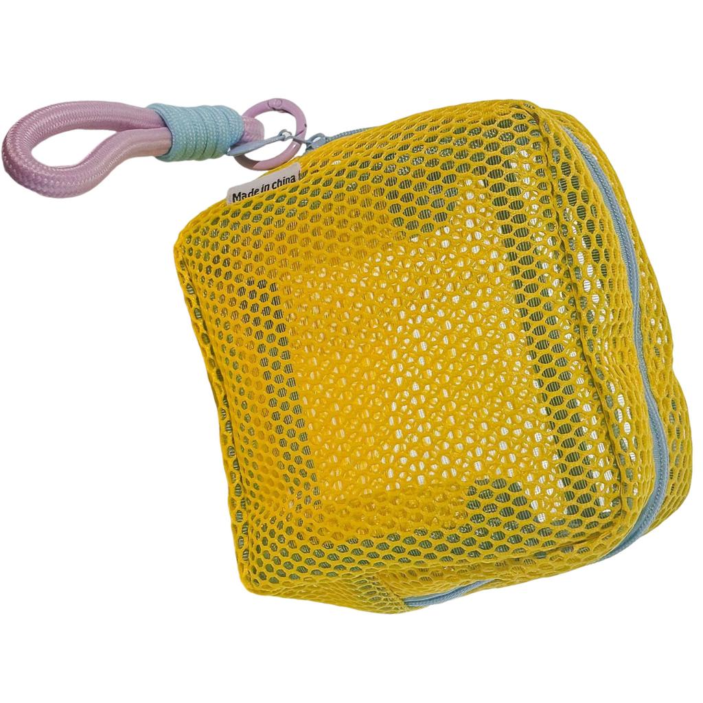 Dopamine Color Toiletry Holder Cosmetic Organizer for Travel or Daily Use Soft Texture Zippered Makeup Bag with Handle