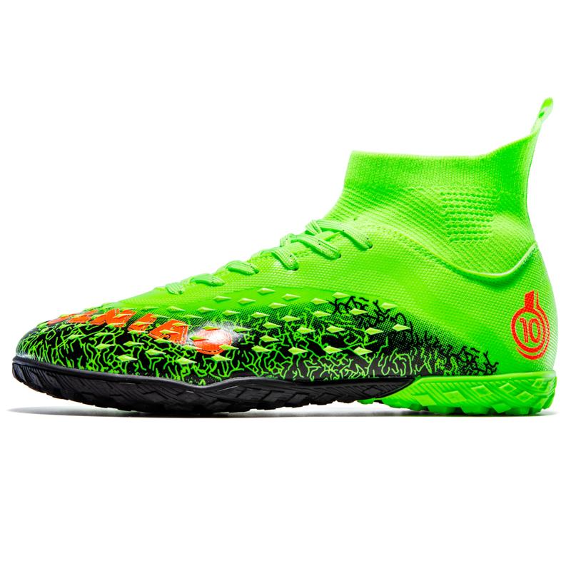 Мужские/женские футбольные бутсы 33-46, высокие носки с короткими ногтями Make Capital, детские футбольные кроссовки для улицы для мальчиков
