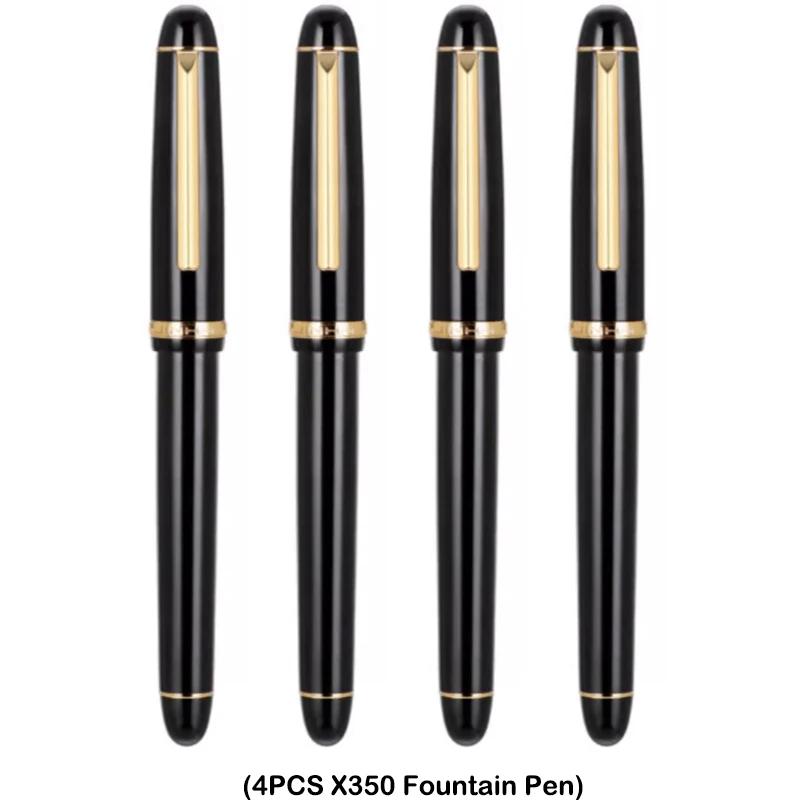 1/5 шт. JINHAO X350 Перьевая ручка Каллиграфическая Металлическая Чернильная ручка Золотое EF F Перо Деловые Офисные Школьные Принадлежности Канцелярские товары