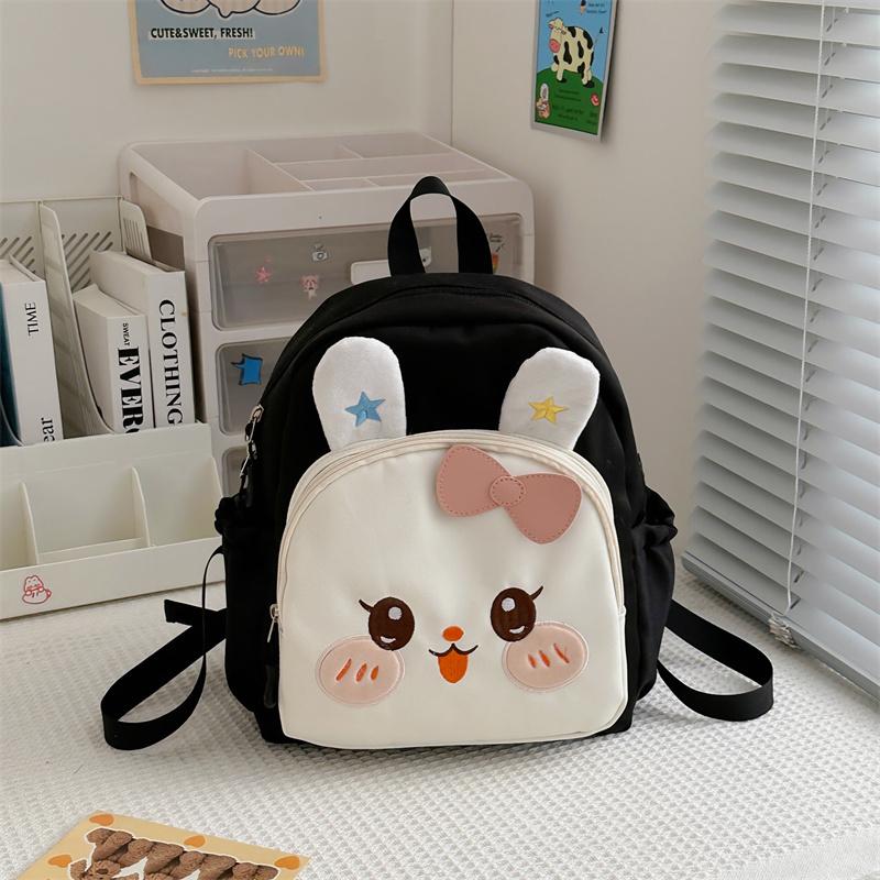 Детский школьный рюкзак для детского сада с изображением девочки-кролика