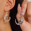 Skeleton Ghost Ear Studs Metal Skull Dangle Earrings Retro Halloween Earrings  Gift