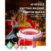 22/32/40 Needles Smart Weaving Round Loom,Knitting Board Rotating Double Knit,Loom Machine Kit for Adults/Kids DIY Knit Scarf Hat Sock
