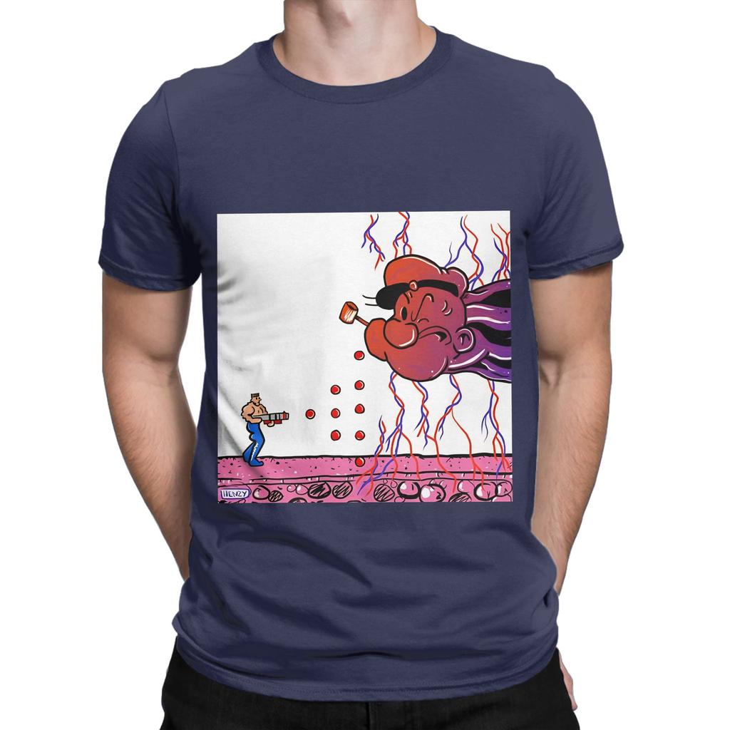 Contra End Boss Novelty 100 Cotton TShirt Contra NES Tees Tops For Unisex