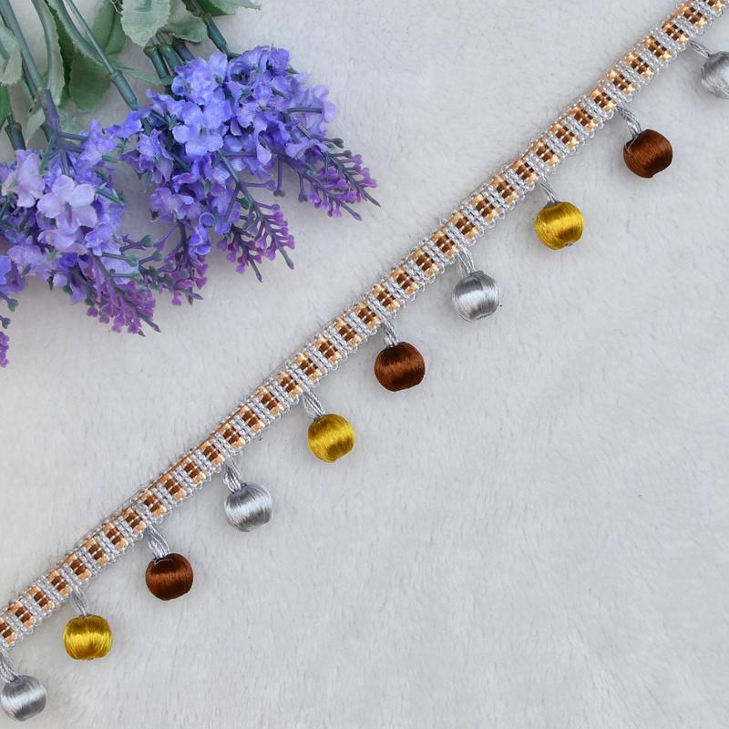 1 метр Европейский стиль кисточка бахрома помпон шар занавеска кружевная отделка сделай сам обивка диван скатерть декор аксессуары швейное ремесло