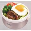 Pearl Metal Insulated Lunch Box, 420ml Capacity (Approx. 2 Rice Bowls), with Bag, Black, Hokadon (HB-262)
