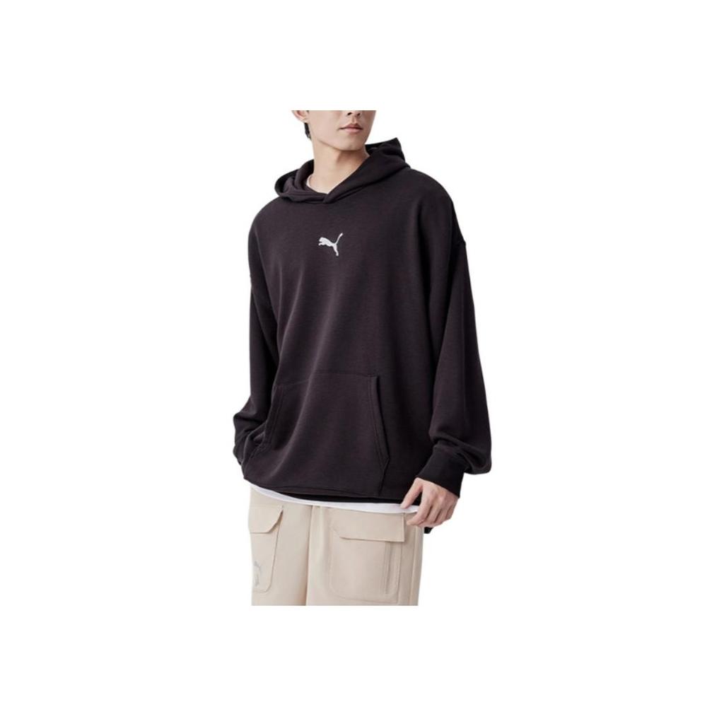 Puma Толстовка с капюшоном Ft Solid Color Sports Casual Hooded Sweatshirt Men Hoodies Black 677173-01