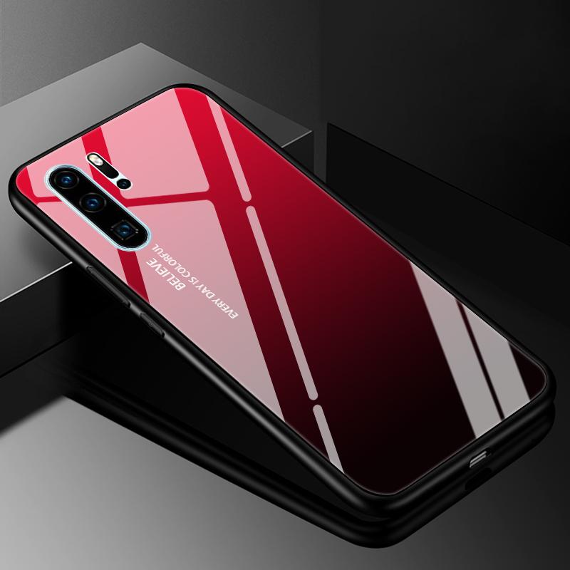 Чехол-бампер для Huawei P30 Lite с закаленным стеклом, Чехлы для Huawei P20 P30 Pro P40 Lite E P50 P50E P60 Pro Plus, Жесткий задний бампер