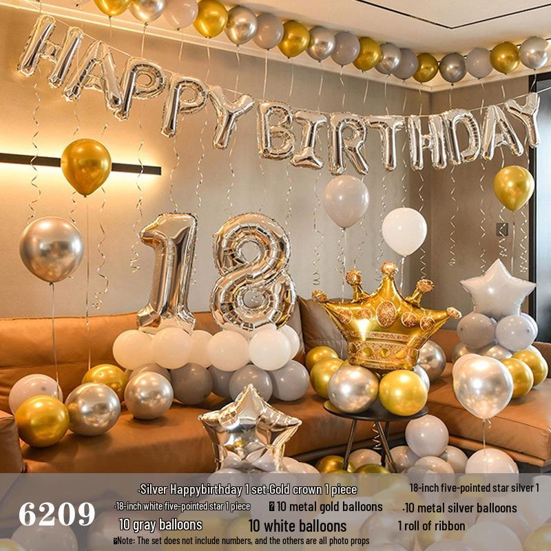 Набор воздушных шаров на день рождения для взрослых и детей - Мультяшное украшение