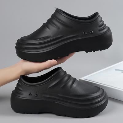El Chef Shoes Четыре сезона Нескользящие Водонепроницаемые Маслостойкие Кухонная рабочая обувь Мужская повседневная Обувь-джокер Легкая ЭВА Уличная Садовая обувь