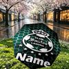 Custom Name Personalized Club Santos Laguna Print Umbrella, Auto Open Close, 8‑Rib Sturdy Frame, Commute Camping Hiking Use, Birthday Gift