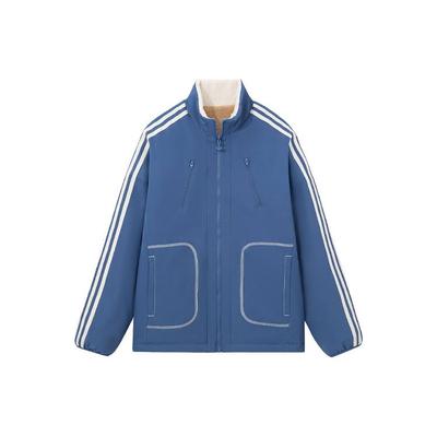 Adidas Куртка флисовая City Skate Reverse Color Block унисекс, темно-синяя IY5386