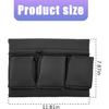 Mandark Car Window Armrest Storage Box, Leather Vehicle Side Door Organizer With Multiple Pockets, Comfortable Automotive Arm Elbow Rest Pad Bag