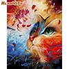 Рамка Cat Diy Картина по номерам Животные Акриловая раскраска по номерам Краска на холсте Ручная роспись маслом для подарка