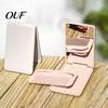 Compact Travel Makeup Mirror Portable Folding with Comb, Cosmetic Mirror, Pocket Size Hair Styling Tool & Detangling Comb for Women Girls Scratch