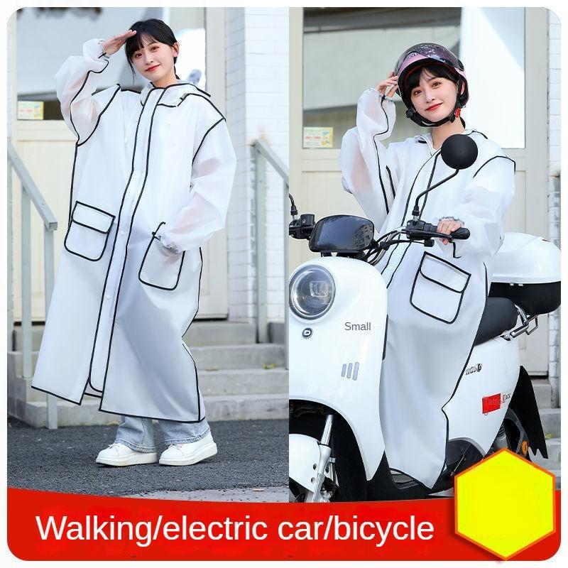 Новые плащи для мужчин и женщин, утолщенные от дождя, длинные, для взрослых, для езды на велосипеде, для пеших прогулок, для электромобилей, дождевик-пончо