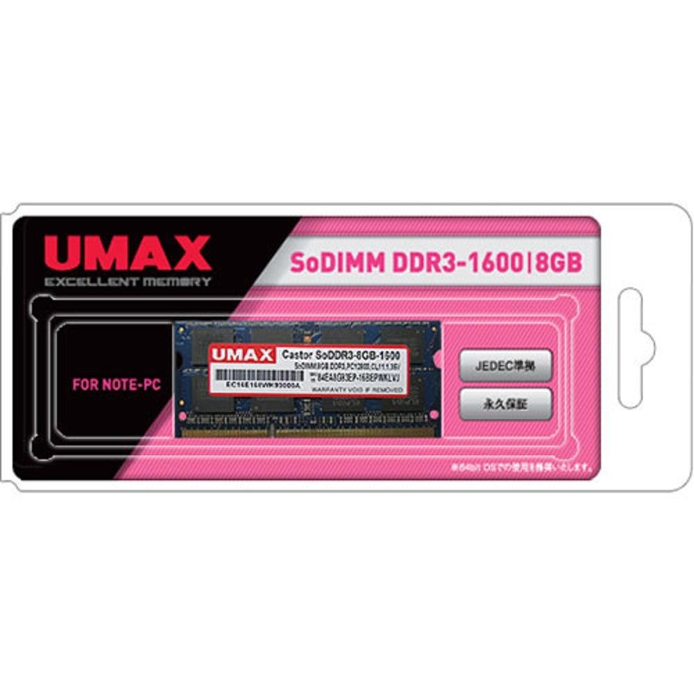 UMAX SoDIMM DDR3L-1600 8G1Castor SoDDR3-8GB-1600