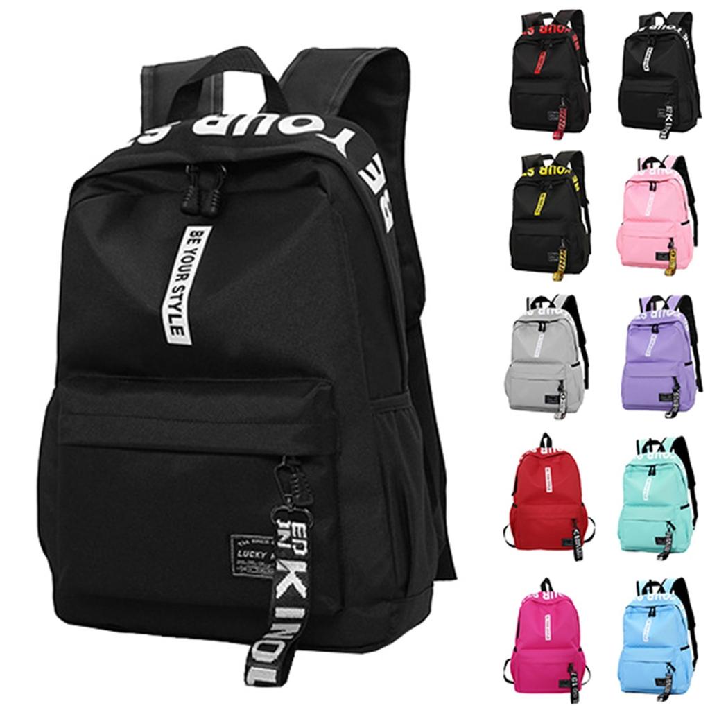 2025 New Style Backpack Unisex Junior High School and High School Students Backpack Large Capacity Korean Style Campus Canvas Double Shoulder Bag.