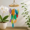 Wind Chime Rainbow Leaf Bamboo Drop