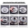 Спиртовая горелка из нержавеющей стали с котелком, подходит для 1-2 человек для приготовления пищи на открытом воздухе, нержавеющая, для приготовления пищи, барбекю, кемпинга, походов, пикника
