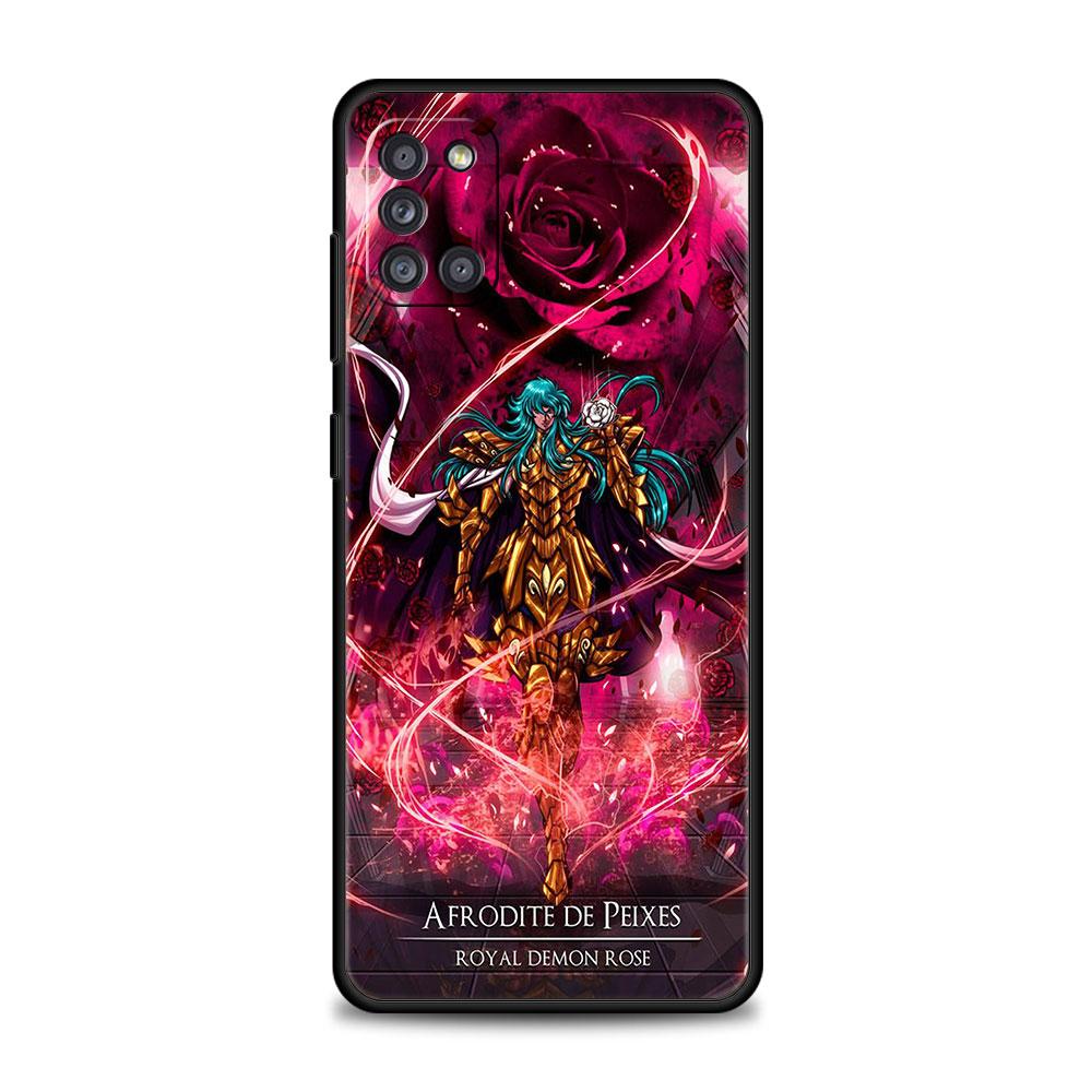 Чехол для телефона Samsung Galaxy A12 A52 A51 A13 A32 A21s A71 A31 A02s A30s A53 A72 A11 A73 Celular Funda Saint Seiya Anime