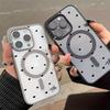 Для беспроводной зарядки Магнитный чехол для телефона для iPhone 17 13 12 14 15 16 Pro Max 11 16E 16 Plus 17 Air С черным чехлом в форме сердца