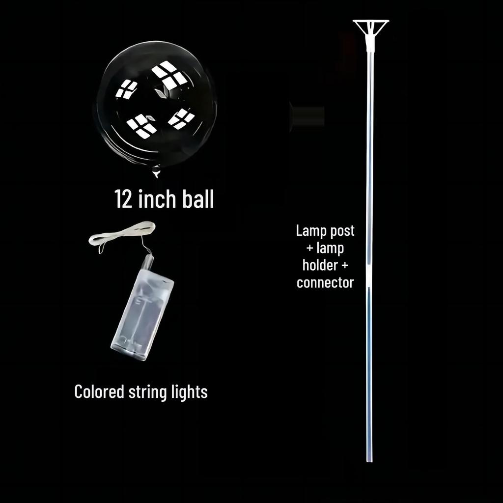 Светящийся шар Бобо - Прозрачный светодиодный светящийся шар для детских игрушек и свадебных украшений