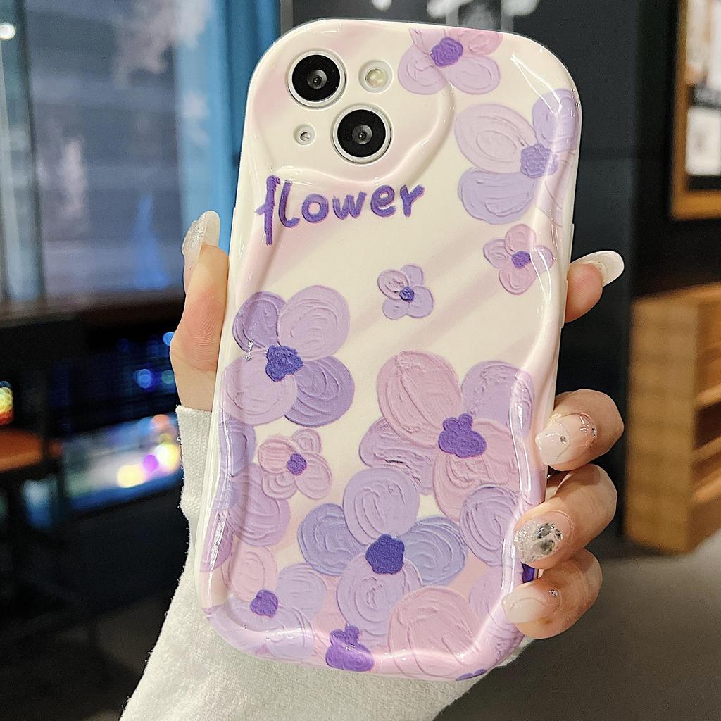 Cute Silicone Case for Xiaomi Redmi Note 13 12 11 Samsung A54 A24 A14 Oppo A78 A58 A38 Infinix Note 30 Pro Funda Flowers Hearts Cover Soft TPU Bumper