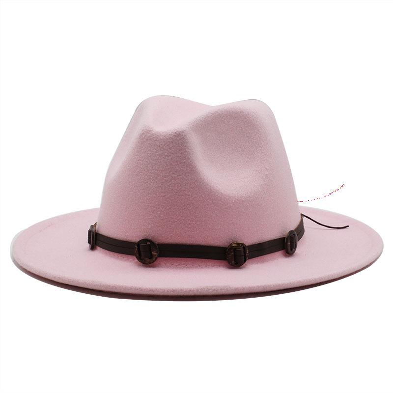 Шерстяная Цилиндрическая Шляпа Ретро Шляпа с Плоской Тульей и Большими Полями Шляпа в Стиле Национальных Меньшинств Джазовая Шляпа
