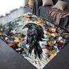 2025 New Crow Decoration Carpet Rug for Living Room Bedroom Home Sofa Decoration,Kids play Non-slip Floor Mat54