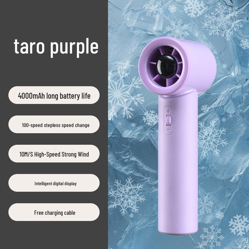 Turbo Handheld Rechargeable High-Speed Silent Outdoor Fan with Long Battery Life