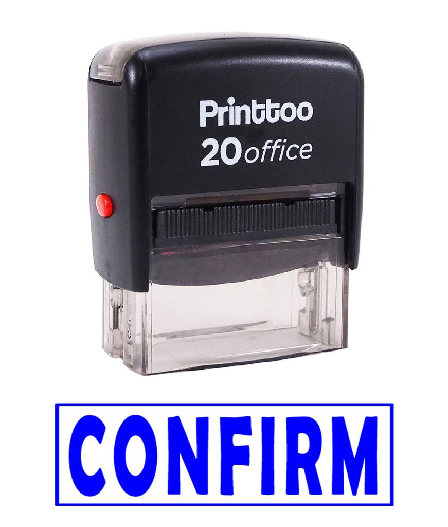Printtoo Self Inking Rubber Stamp Office Канцелярские товары ПОДТВЕРЖДЕНИЕ Custom